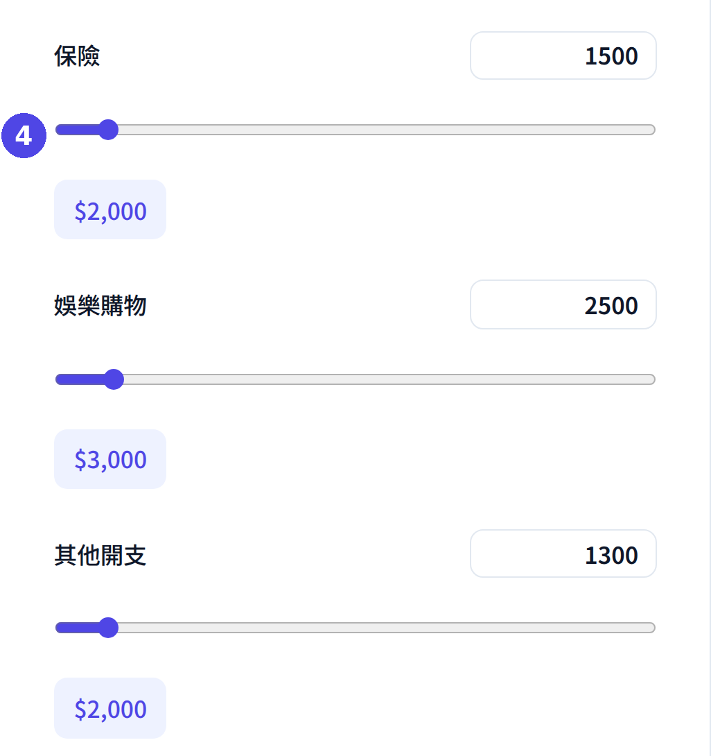 個人理財分析：填寫每月開支（保險、娛樂購物及其他）