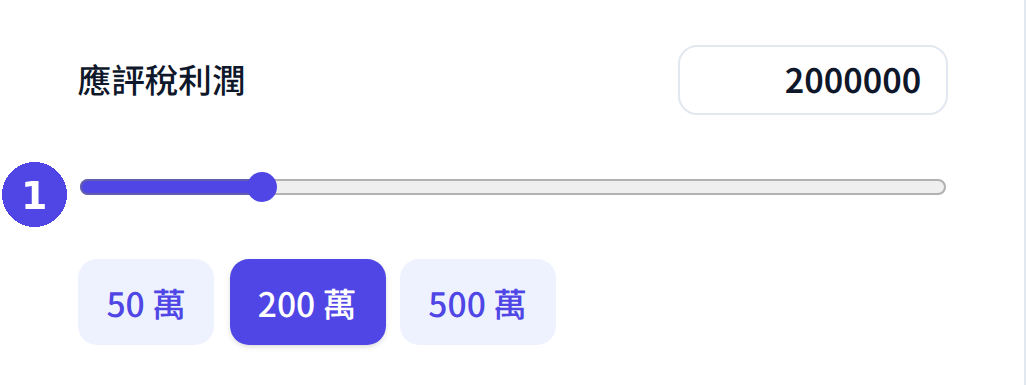 利得稅計算機：輸入應評稅利潤